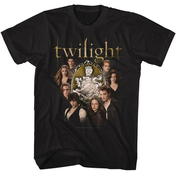 Twilight Cullen Family avec Écusson T-Shirt Noir pour Adulte 3TG