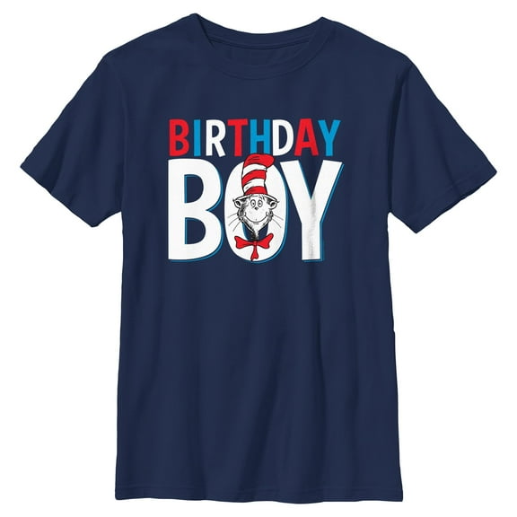 Boy's Dr. Seuss Cat in the Hat Birthday Boy Graphic T-Shirt