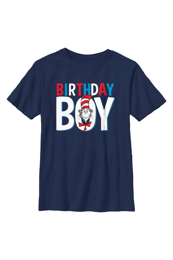 Boy's Dr. Seuss Cat in the Hat Birthday Boy Graphic T-Shirt