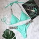 thumbnail image 1 of de de 2 piezas para mujer, de , con cuello halter triangular, de con de imitación , L Yinane Traje de bikini de mujer, 1 of 8