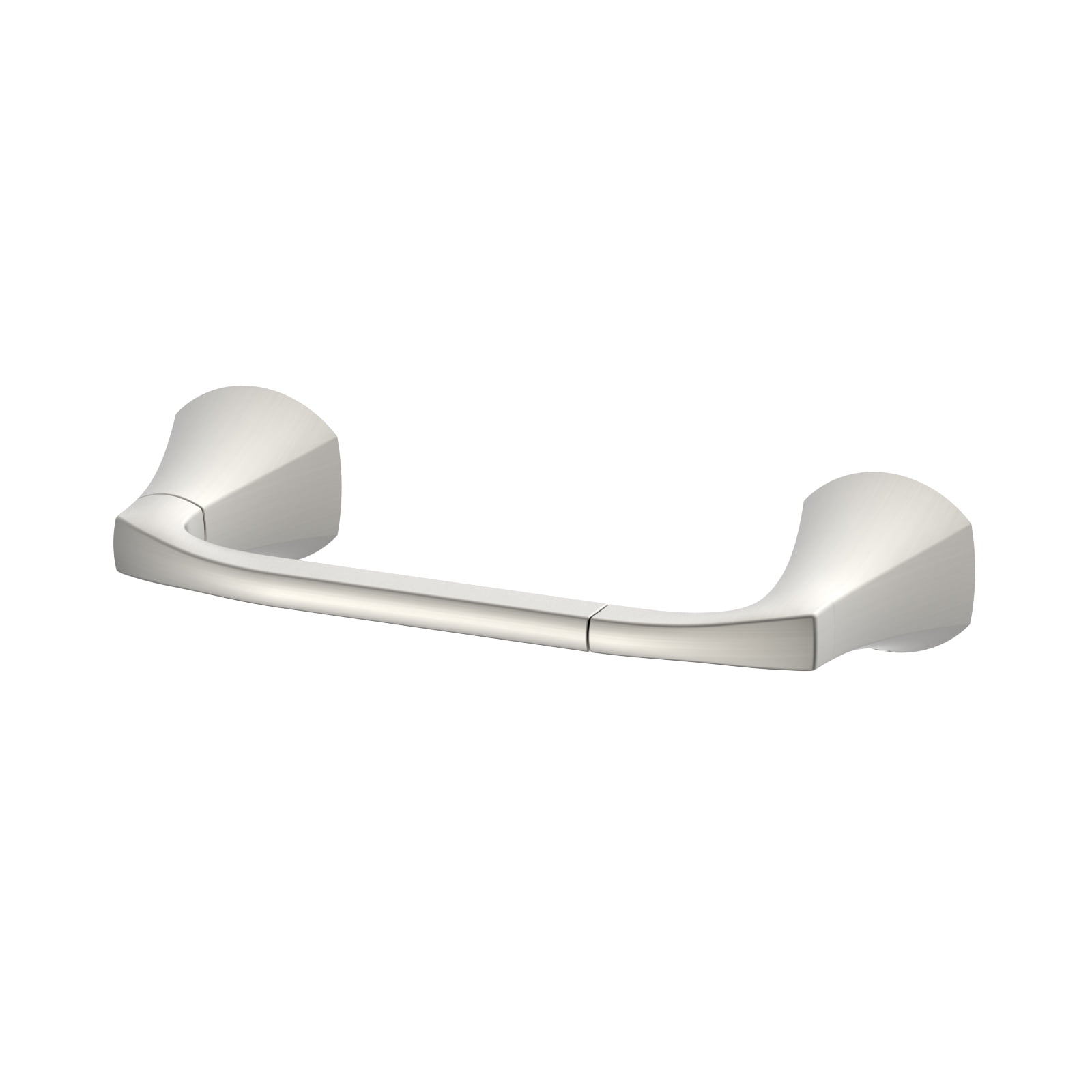 Better Homes & Gardens Simple Flare Style Wall Mount Toilet Paper Holder in Satin Nickel Finish