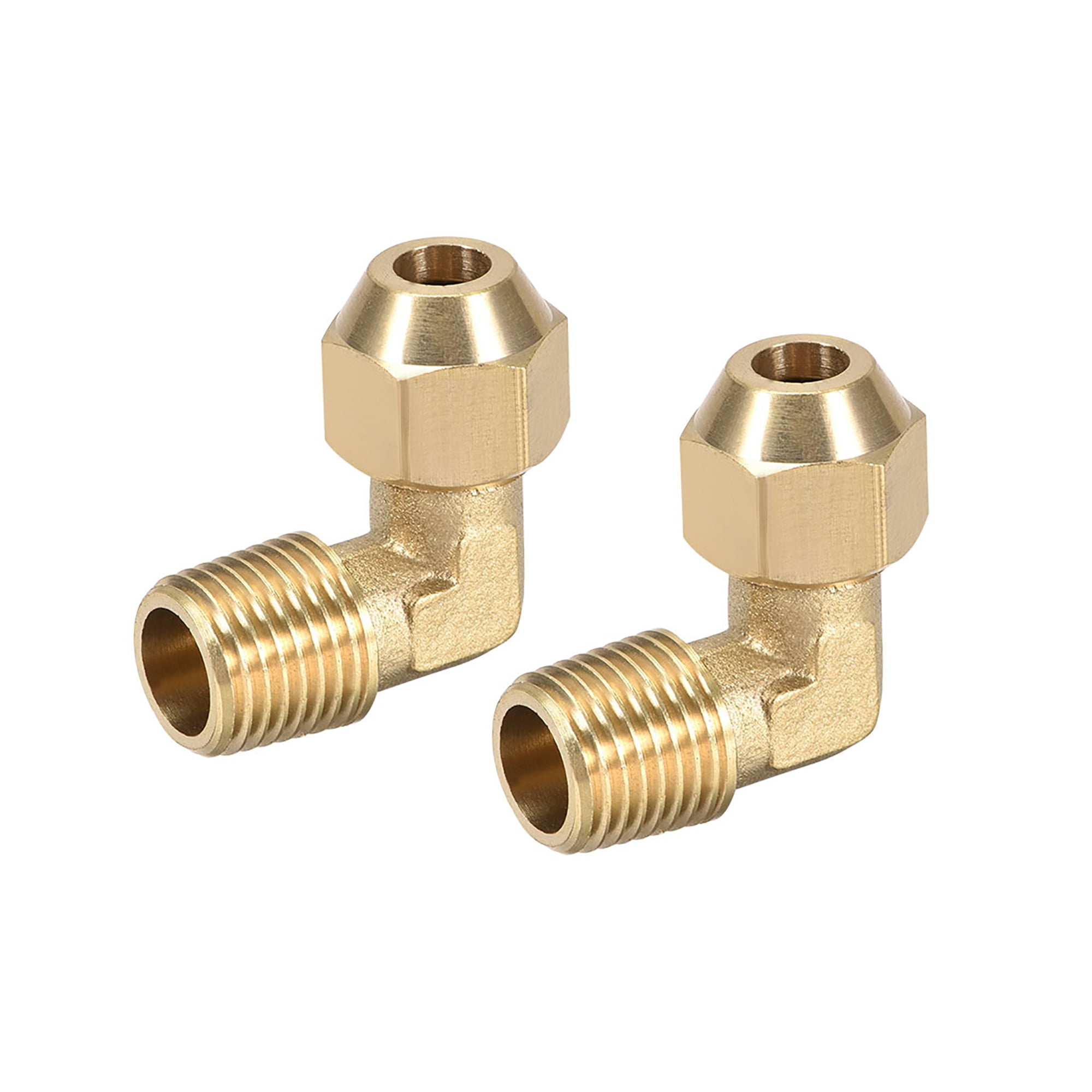12mm BRASS COMPRESSION NUTS PACK OF 6 GAS COPPER PILOT PIPE TUBE TUBING FITTINGS 