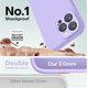 thumbnail image 4 of Funda de Silicona Premium, Forro de Microfibra Suave, para iPhone 16 Pro de 6.3 Pulgadas, Morado Claro, 4 of 7