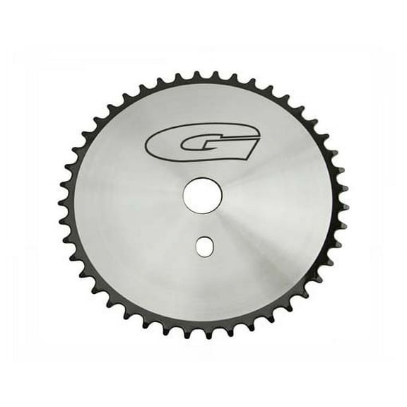 Sprocket G 44t 1/2 X 1/8 Chrome/Black. for bicycles, bikes, for lowriders, beach cruiser, strech bikes, limos, chopper cruiser