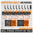 thumbnail image 4 of HORUSDY 64 inch Adjustable Storage System Wall Mount Tool Organizer Hangers Mop Broom Holder Shovel Rake, 4 of 7
