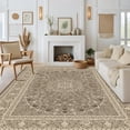 thumbnail image 3 of Pentantan 8'x10' Area Rug for Living Room, Brown Retro Style Washable Rug with Anti-Slip Backing, 3 of 7