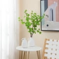 thumbnail image 4 of LuxenHome 2-Piece White Ceramic Jug Round Vase Set, 4 of 7