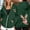 Dark Green-1, variant on Ugly Christmas Hoodies for Women Zip Up Xmas Graphic Print Fleece Hooded Sweatshirts Funny Holiday Party Casual Jackets