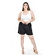 thumbnail image 1 of Short de lino con bolsillos Roman Fashion Talla Extra 021 Negro 38, 1 of 6
