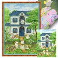 thumbnail image 1 of Kit Punto Cruz Osos Impresos Hilo Algodón Ecológico Bordado 11CT 50x70cm, 1 of 9
