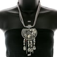 thumbnail image 3 of Mi Amore Elephant Shell Necklace-Earring-Set Gray & Silver-Tone, 3 of 3