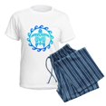 thumbnail image 5 of CafePress - Blue Tribal Turtle Sun Pajamas - Women's Short Sleeve Print T-Shirt and Pants Light Cotton Pajama Set, 5 of 7