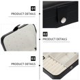 thumbnail image 4 of Jewelry Box Organizer Travel Jewelry Case PU Leather Jewelry Display Stand Jewelry Tray Stand Necklace Storage Box for Earrings Bracelets Necklace Rings Brooches, 4 of 8