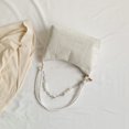 thumbnail image 4 of Bolsa de axila de moda para mujer de mano de pana Cremallera suave para regalo (Blanco) Likrtyny Para Estrenar, 4 of 9