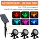 thumbnail image 4 of Luces solares para jardín, luces RGB para estanque, focos para exteriores IP68 que cambian de color, sumergibles, luces de fuente con ajuste de color, luces exteriores para jardín., 4 of 7