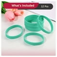thumbnail image 4 of Uxcell 12Pcs Pulseras de Goma, Pulseras de Silicona de Color Sólido para Deporte/Ejercicio/Baloncesto Hombres Mujeres Adolescentes [Verde Brillante], 4 of 6