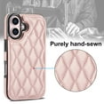 thumbnail image 7 of Allytechgroup Flip Wallet Case for iPhone 16 with Card Slots, Premium PU Leather [RFID Blocking] [Double Magnetic Button] Kickstand Shell, Shockproof Anti-Fall Protective Case, Rosegold, 7 of 7