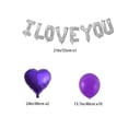 thumbnail image 4 of Injueey Globo con letras de amor, confesión del Día de San Valentín, globo con corazón de amor, monograma de película de aluminio, decoración para Kits de decoración para fiestas Violeta Injueey HA8818-06B, 4 of 6