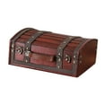 thumbnail image 5 of Segolike Treasure Chest Decorative Box Wooden Unique Home Decor Handheld Ornament Gift for Women Collection Desktop Keepsake Organizer Red, 5 of 8