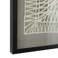 thumbnail image 5 of 20"W, 39"H White Geometric Handmade 3D Origami Shadow Box with Black Frame, by DecMode (2 Count), 5 of 8