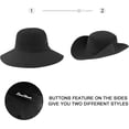 thumbnail image 3 of czcpp-Women Sun Hat UV Protection Bucket Wide Brim Summer Beach Boonie Hat Quick Dry Outdoor Fishing Cap, 3 of 4