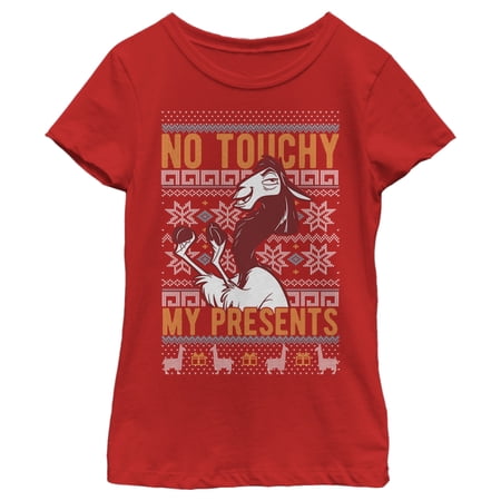 Girl s Disney The Emperor s New Groove Kuzco No Touchy Graphic Tee Red X Small
