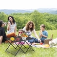 thumbnail image 4 of Camping 2 Tier Aluminum Alloy Multifunctional Storage Rack Portable Picnic Table, 4 of 6