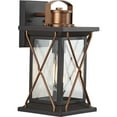 thumbnail image 6 of Progress Lighting Barlowe 1-Light Small Wall Lantern, Stainless Steel, Clear Seeded Glass, 6 of 7