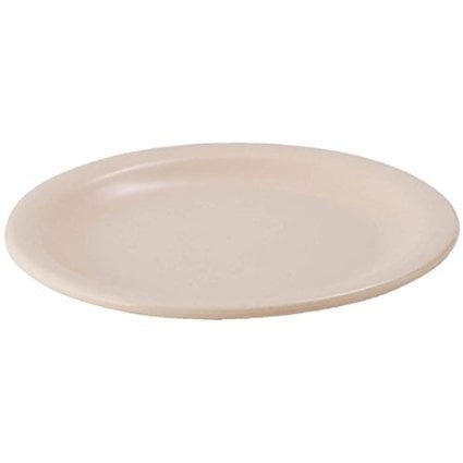 Restaurant Melamine Plates - Winco MMPR-6 Round Melamine Plate, 6.5-Inch, Tan ( 12 Count )