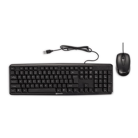 UPC: 0686024001072 | Innovera Slimline Keyboard and Mouse Wired USB Port Black 69202