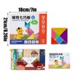 thumbnail image 3 of Magnetic Wooden Tangram Puzzle Toy For Kids, Includes 7 Magnetic Shapes, 15 Pattern Cards, 1 Instruction Manual, Perfect For Educational Play, Ideal Birthday & Holiday Gift For, 3 of 8