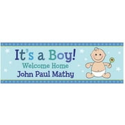 Angle View: Personalized It's A Boy Welcome Home Ba