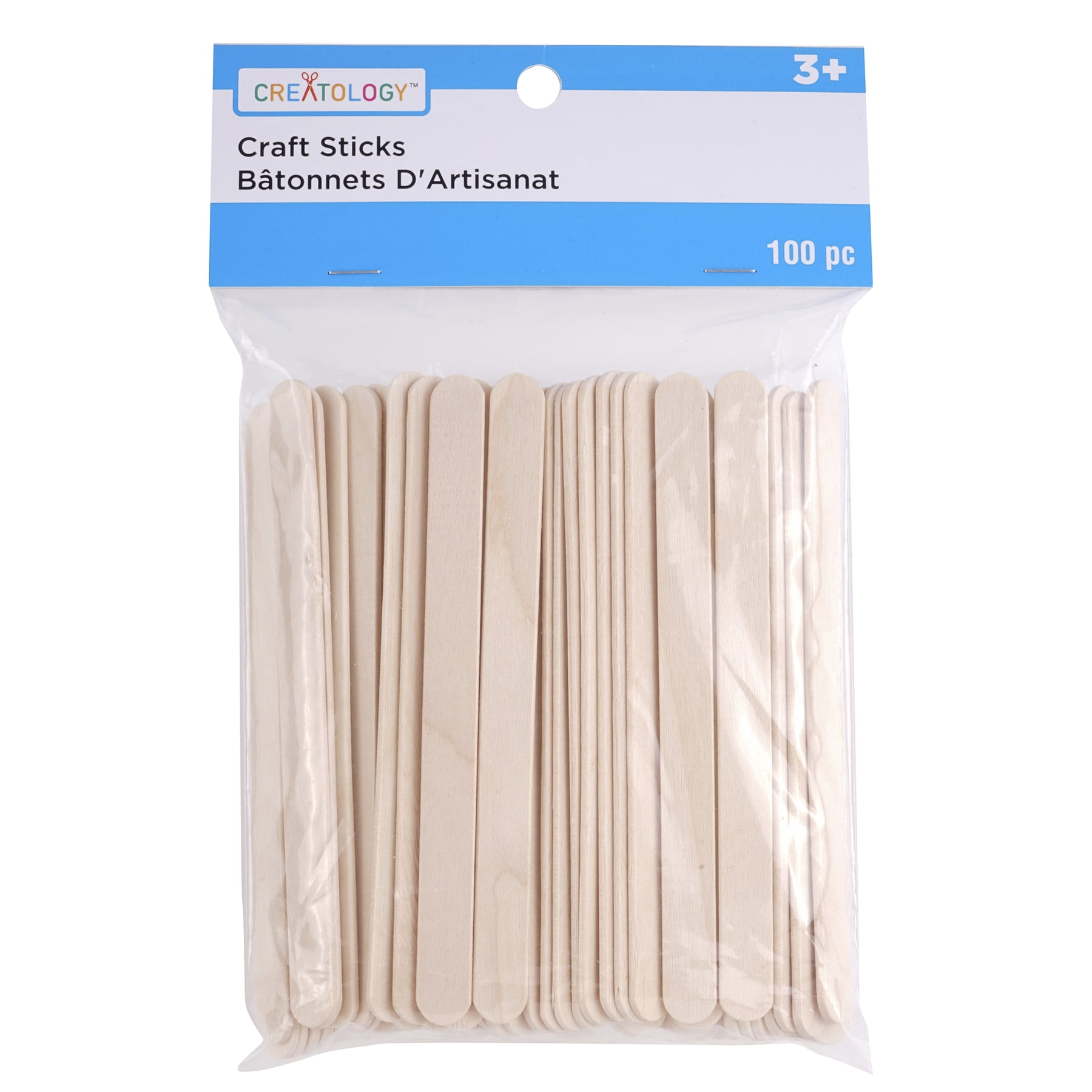 12 Packs: 100 ct. (1,200 total) 4.5" Wood Craft Sticks by Creatology