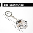 thumbnail image 3 of Naloa Funny Animals Series Print Round Keychain Keychain Key Ring, Key Tag, Key Chain Bulk for Gift Accessories (Round), 3 of 7