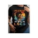 thumbnail image 1 of Vibrant Purple "Life is Better with Locs" T-Shirt - Women's Casual Short Sleeve Crew Neck Top, Machine Washable, Great for Spring and Summer, 1 of 7