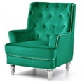 thumbnail image 2 of Pamona Green Upholstered Accent Chair, 2 of 5
