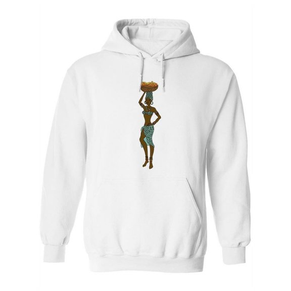Girl With A Fruit Basket Hoodie Women -Image by Shutterstock, Female XX-Large