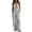 Gray, variant on Women's Boho Rompers Sleeveless Deep V Neck Tunic Jumpsuit Casual Loose Trendy Beach Vacation Overalls With Pockets