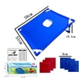 thumbnail image 4 of Portable Cornhole Board Set with 6 Bean Bags Corn Hole Toss Game Cornhole Games for Indoor and Outdoor Parties, Ideal for Teen, Adults, Camping Travel, Parties, Beach, Yard (Blue), 4 of 9