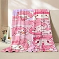 thumbnail image 3 of King Sizes Sanrio My Melody Flannel Blanket Children‘s Air Conditioning Blanket Lunch Blanket Pet for Daughter Girlfriend Gift, 3 of 7