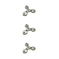 thumbnail image 3 of Guardoinrt Durable Titanium Pendant Gift For Yourself Or Loved Ones Built To Last Titanium Trilateral Keychain Alloy Finger Tiger Titanium Pendan 3Set, 3 of 6