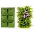Holloyiver 2PCS Pockets Hanging Planter Bags, Hanging Vertical Wall