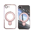 thumbnail image 4 of Allytechgroup Case for Apple iPhone 16e [Compatible with MagSafe], 360° Rotatable Invisible Magnetic Ring  Stand [Camera Lens Protector] Military-Grade Plating Clear Shockproof Phone Cover, Rosegold, 4 of 7