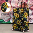thumbnail image 4 of Black Geometric Sunflower Pattern Luggage Cover Fashion Suitcase Cover Baggage Covers Fit 25-28 Inch Luggage (Go Travel), 4 of 5