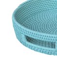 thumbnail image 3 of Benzara BM177190 Handcrafted Rattan Lombok Coast Tray - Blue, 3 of 5