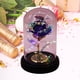 thumbnail image 2 of Adornos de San Valentín, regalos de San Valentín, rosa de papel de aluminio recubierta de vidrio, flor eterna, regalo creativo para vacaciones, luz nocturna LED luminosa, rosa decorativa., 2 of 7