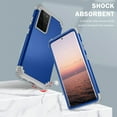 thumbnail image 2 of TECH CIRCLE For Galaxy S22 Ultra Case, Dual Layer Slim Heavy Duty Hybrid Rugged Shockproof Anti-Scratch Protective Back Phone Cover for Samsung Galaxy S22 Ultra 6.8" 2022,Darkblue, 2 of 7