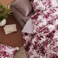 thumbnail image 3 of Amberspace Floral 7-piece Bed in a Bag Queen Comforter Set with Sheets,Purple Willow Leaf, 3 of 8