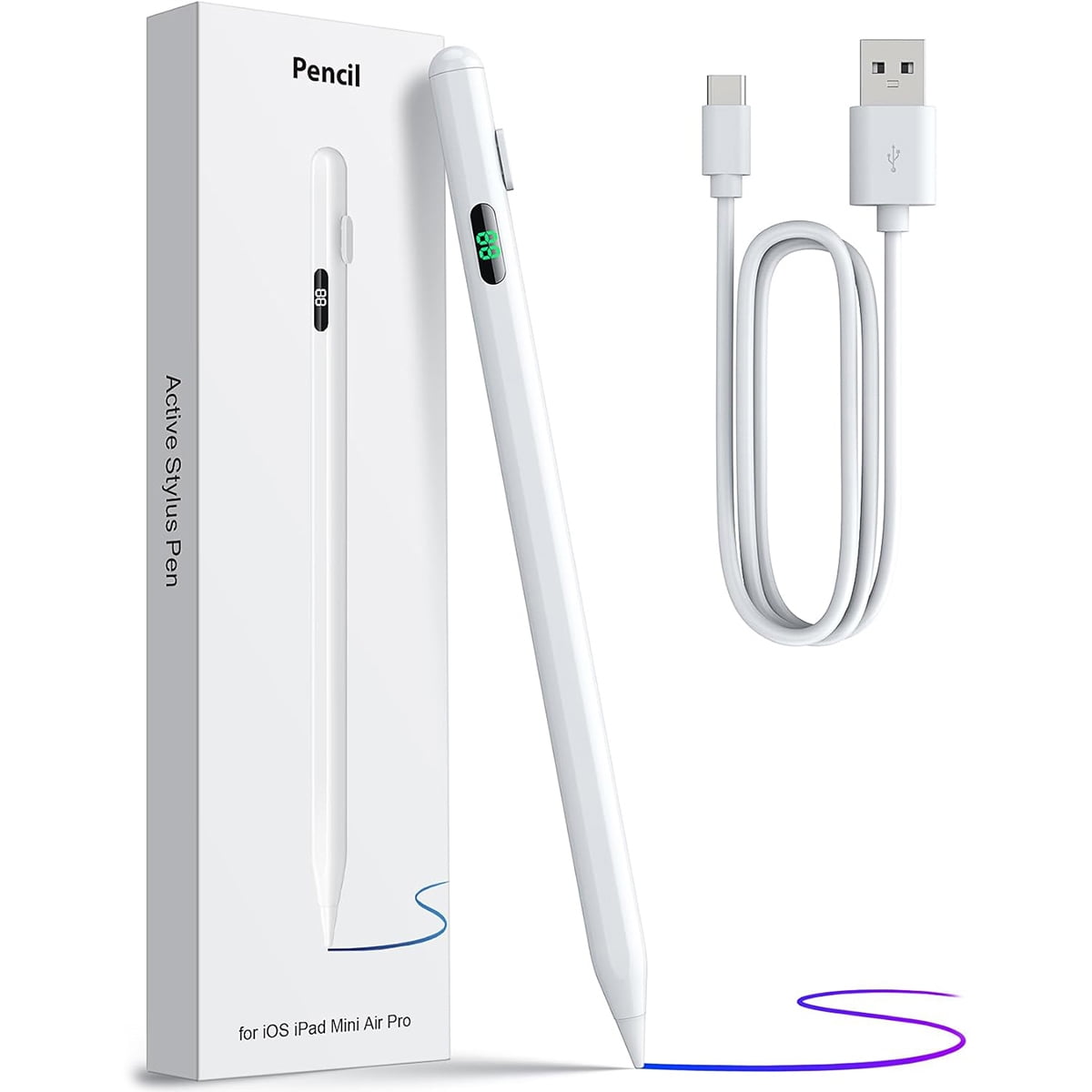 KXT Stylus Pencil for iPad Pro, Air, Mini with Palm KXT Stylus Pencil for iPad Pro, Air, Mini with Palm