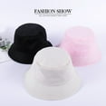 thumbnail image 2 of SikaFu Spring And Autumn Sunscreen Hat Korean Edition Light Plate Solid Color Fisherman Hat Classic Leisure Fashion Outdoor Sunshade Advertising Pot Hat Female, 2 of 9